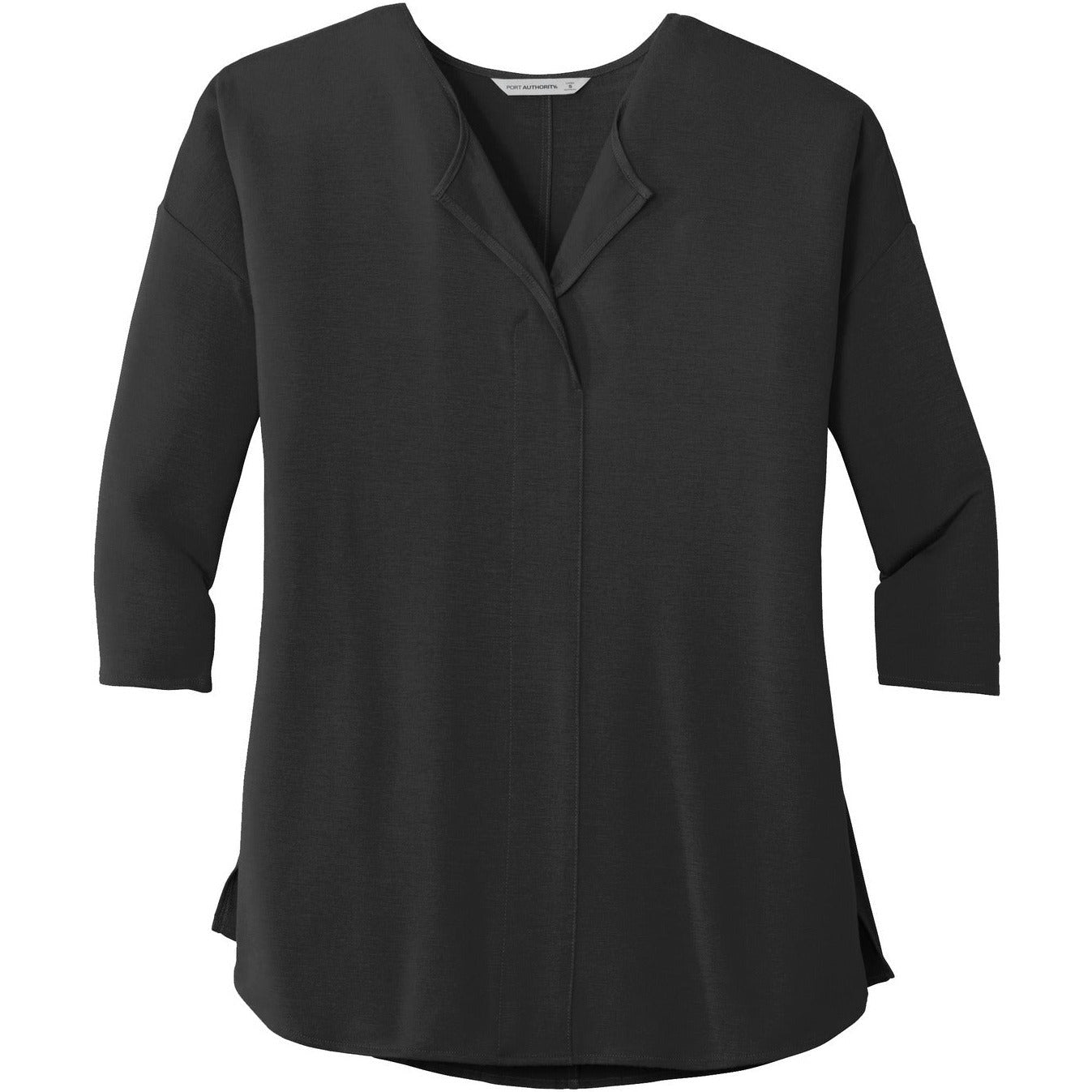 Port Authority® Ladies Concept 3/4-Sleeve Soft Split Neck Top