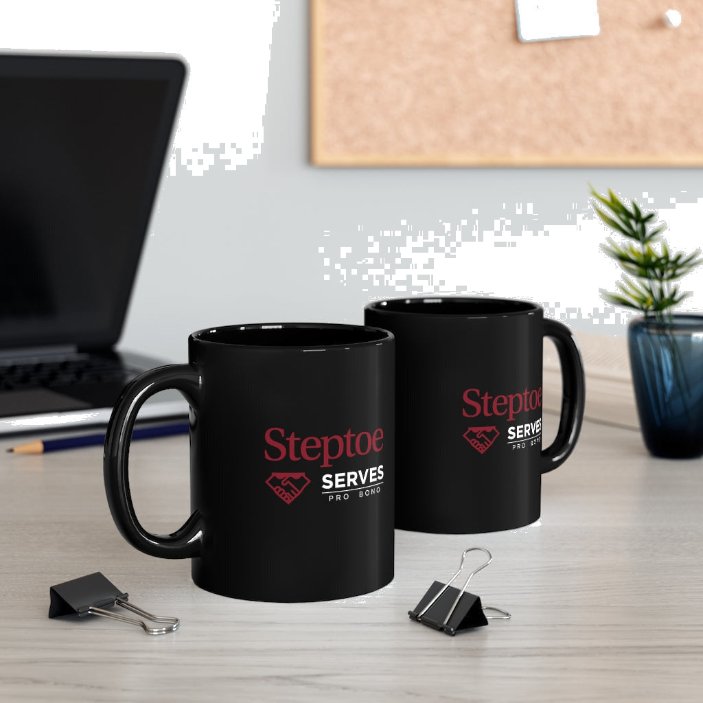 Steptoe Serves 11oz Black Mug